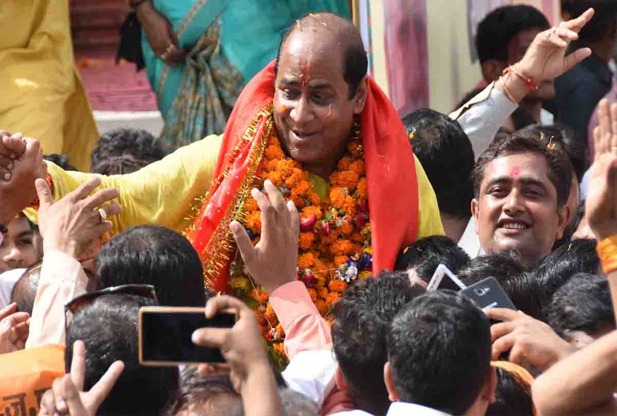 bjp's candidate surendra mathani filed nomination