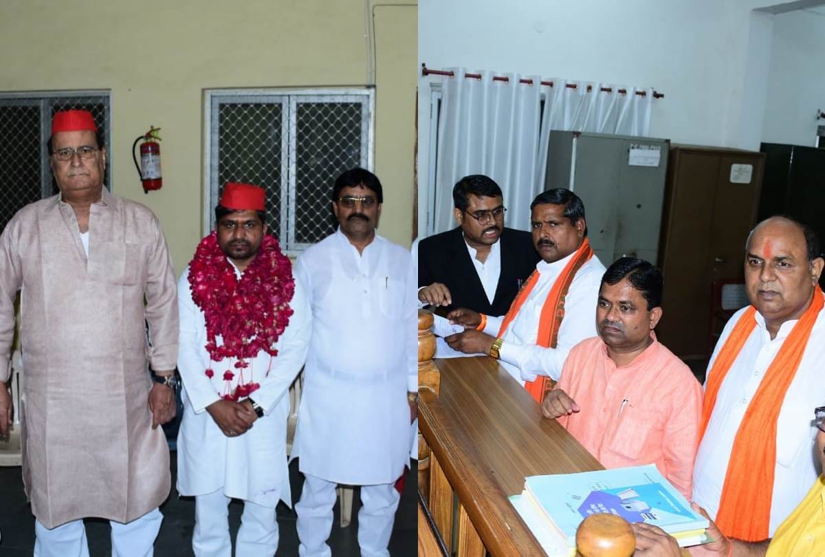 bjp and sp candidate filed nomination for jaidpur seat in barabanki