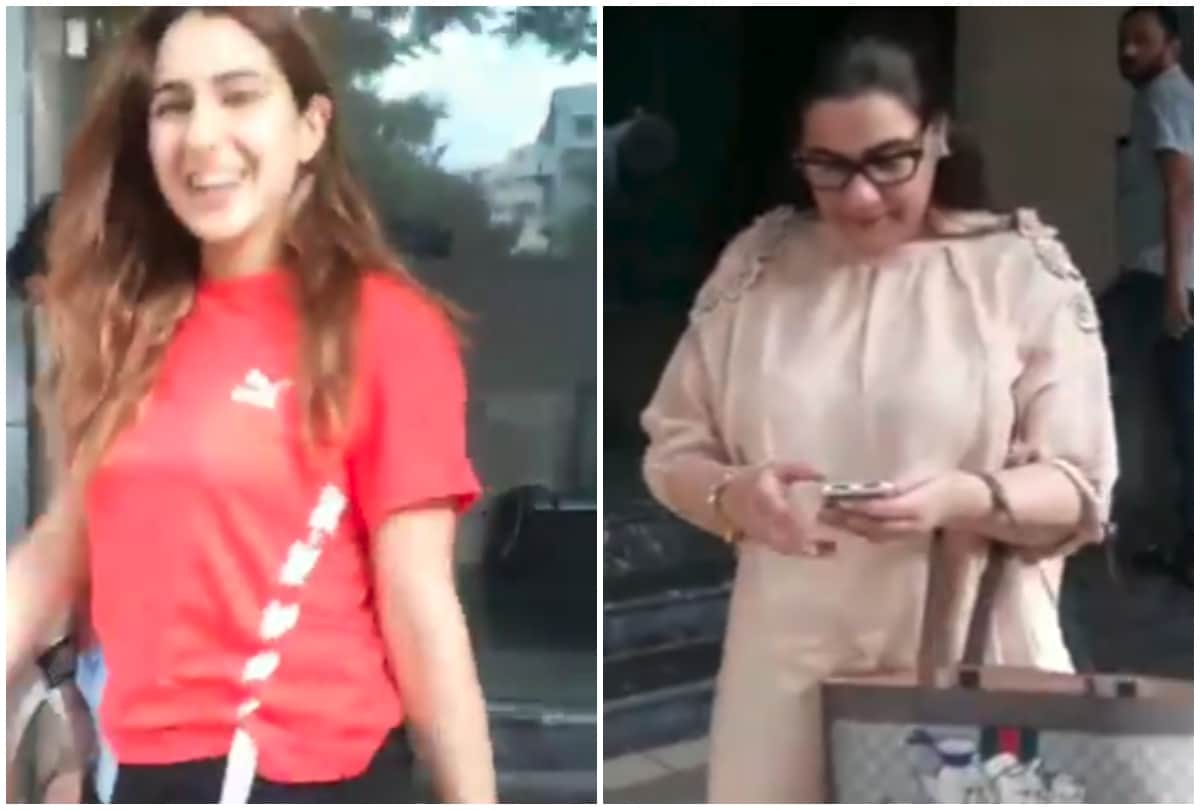 photographers clicks sara ali khan and ignore amrita singh