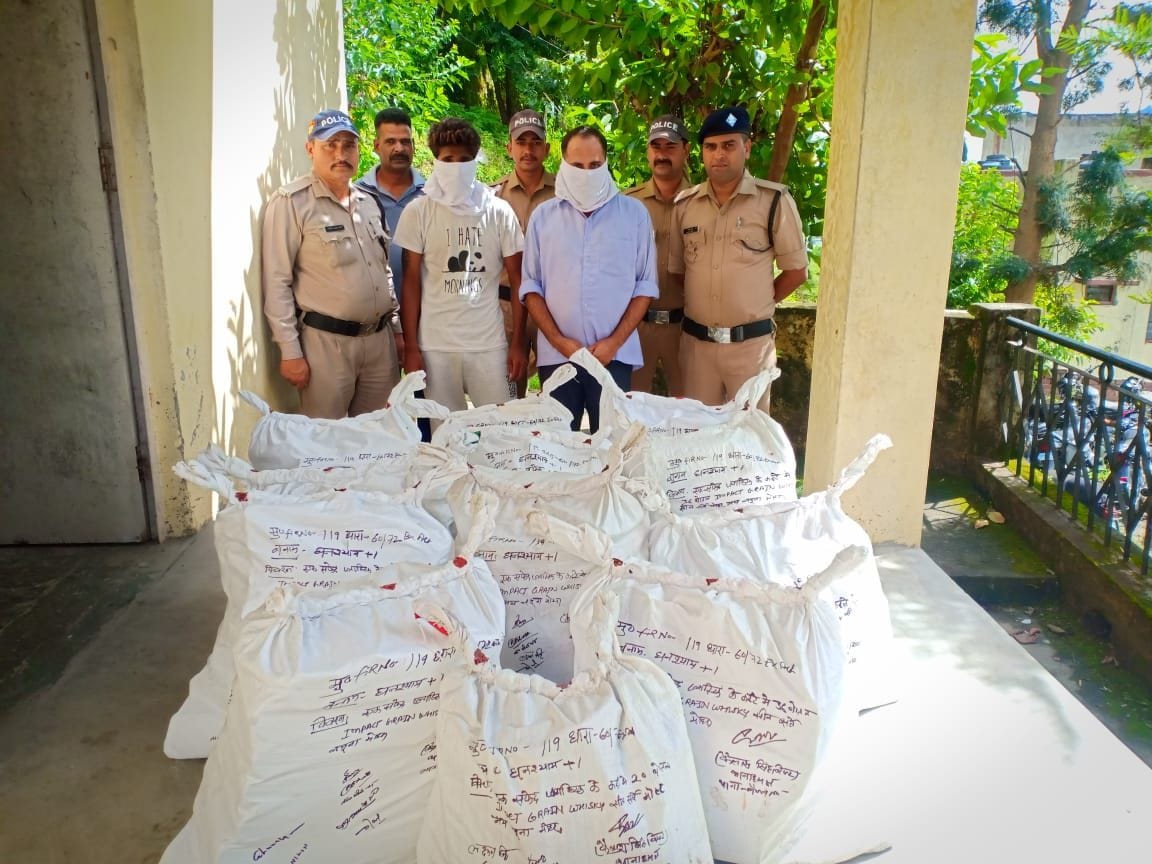 two people caught with 35 cartons of alcohol