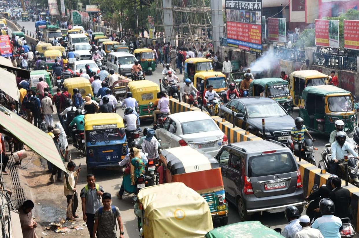 road jam after upsssc exam