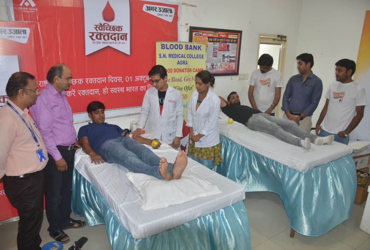 Amar Ujala Foundation Blood Donation Camps in agra