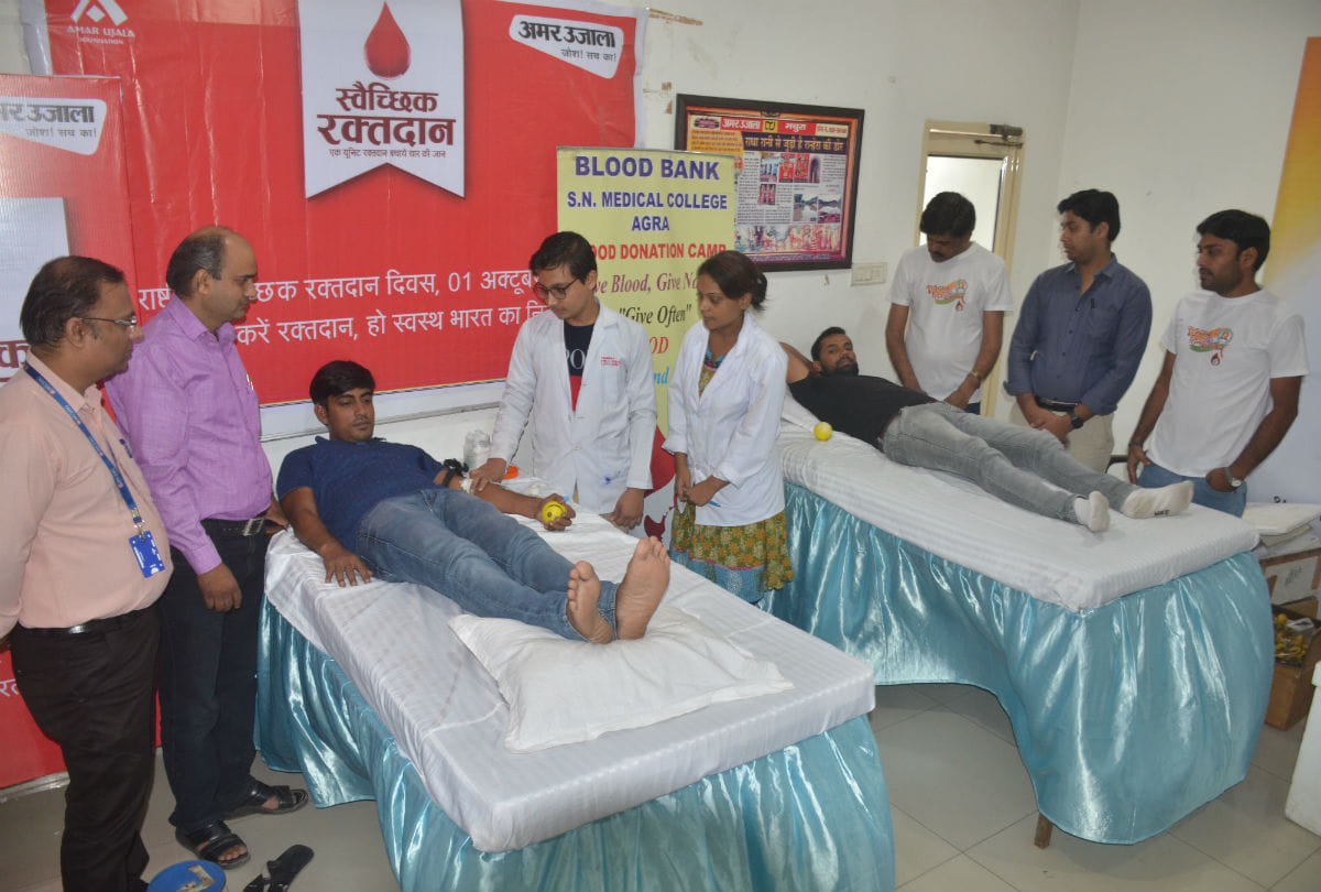 Amar Ujala Foundation Blood Donation Camps in agra
