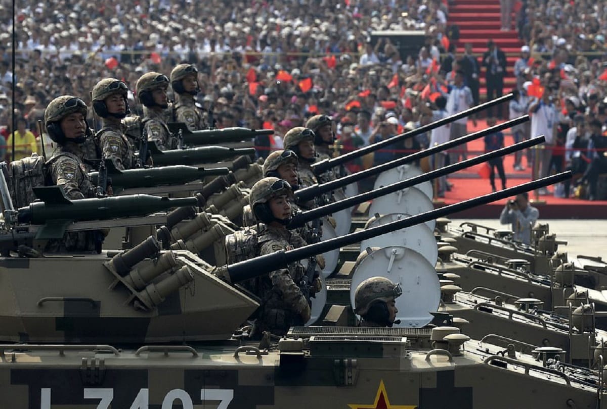 70th anniversary of communist rule in China, parade with weapons amid hong kong protest