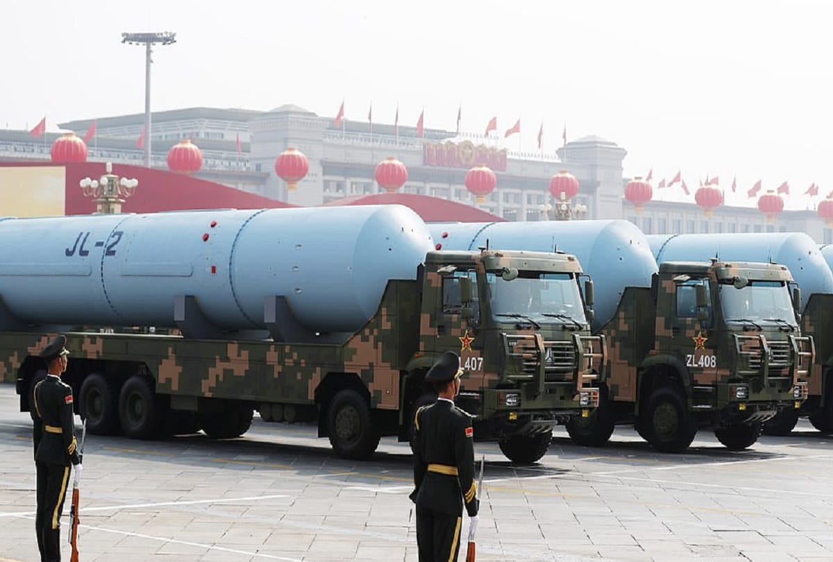 70th anniversary of communist rule in China, parade with weapons amid hong kong protest