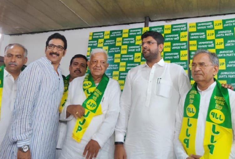 haryana assembly elections, Congress leader Satpal Sangwan and Ishwar singh joins JJP
