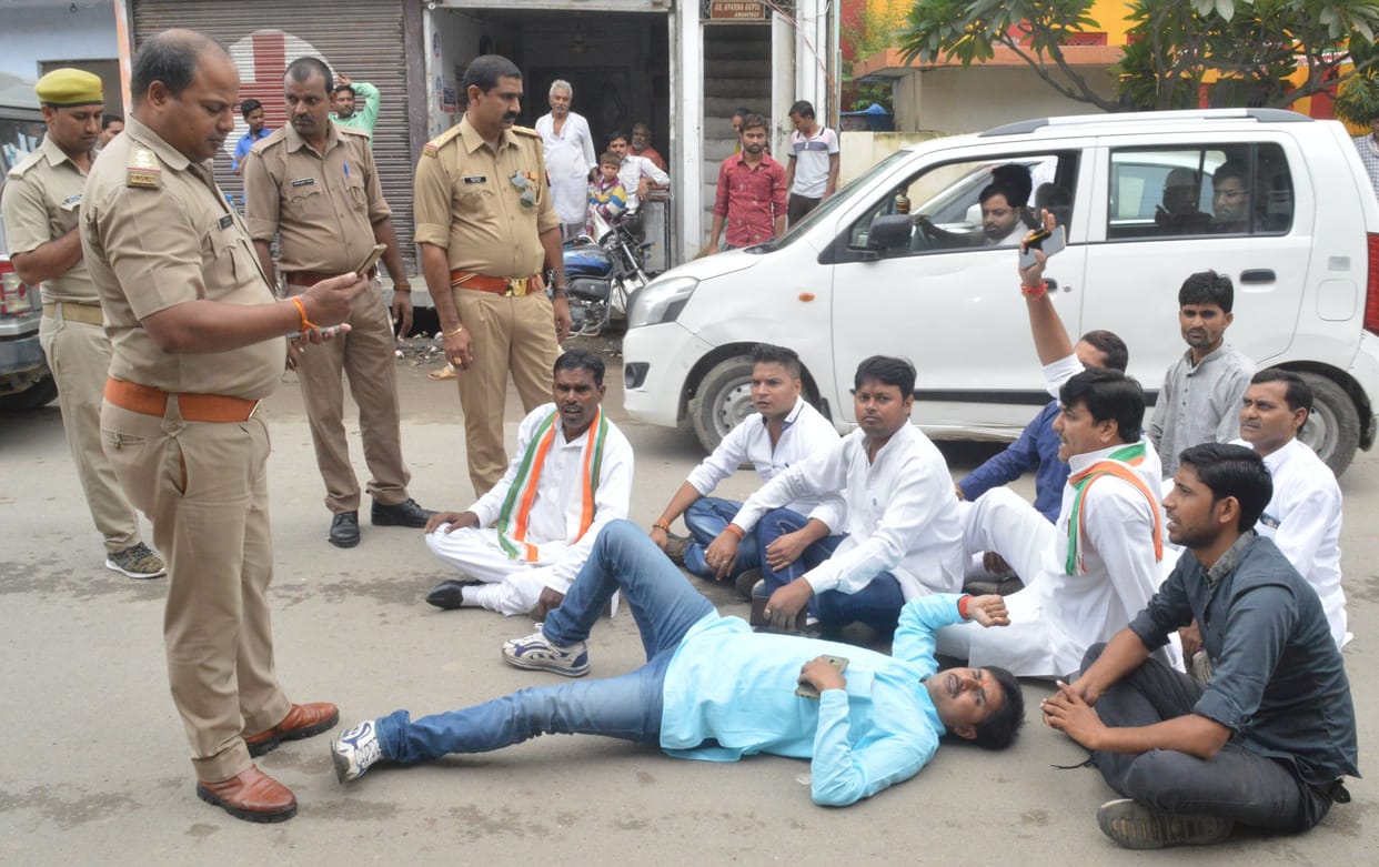 congress leader arrested