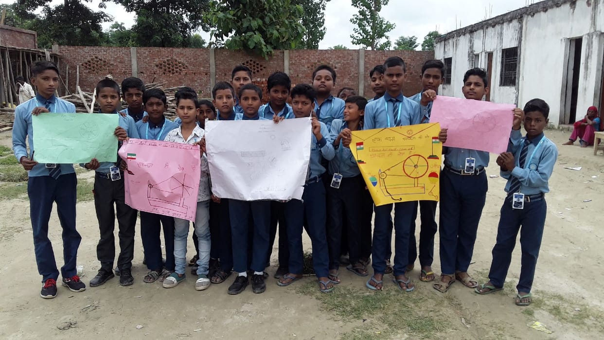 Amil, Bablu and Dilip topped in painting