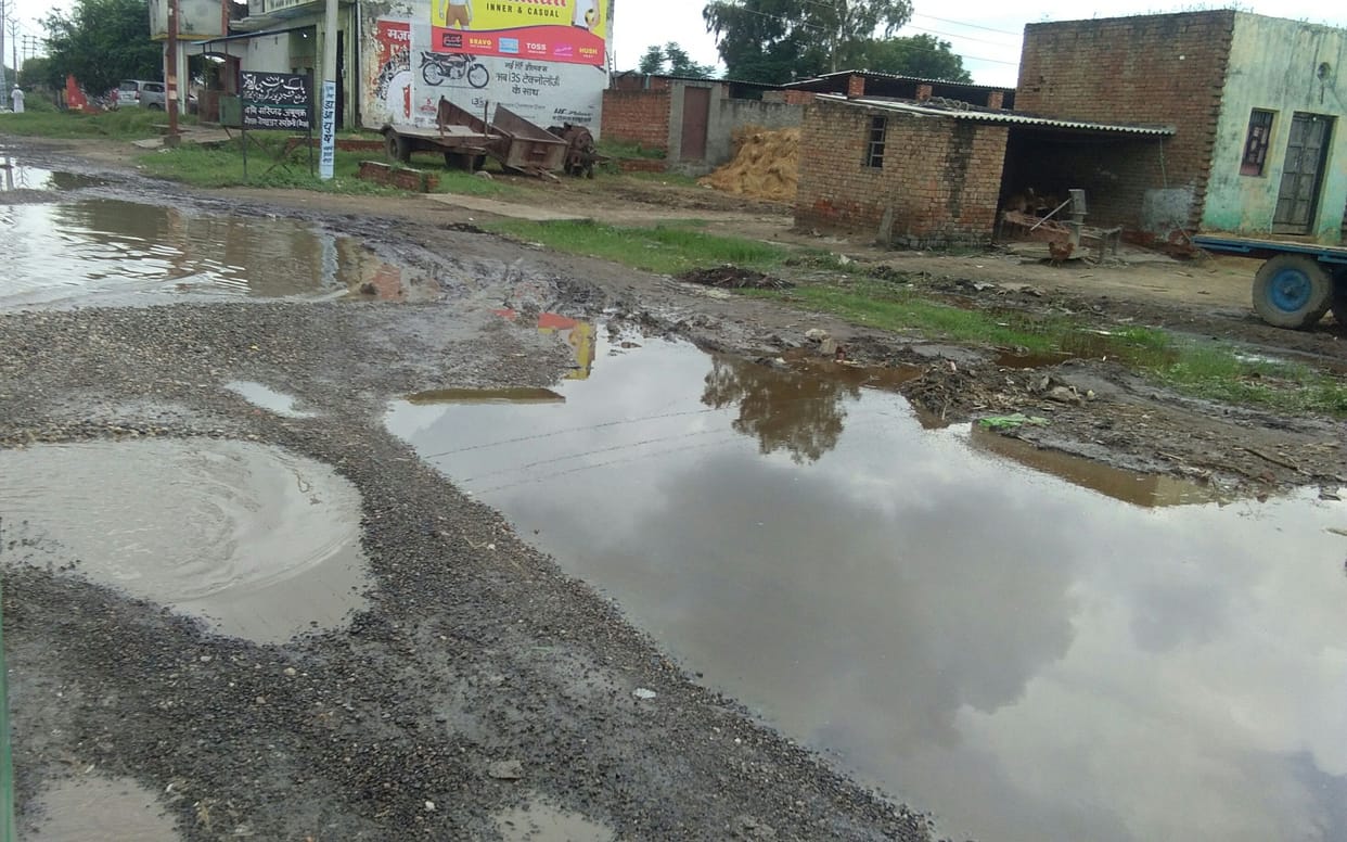 water lodging in Khardauni