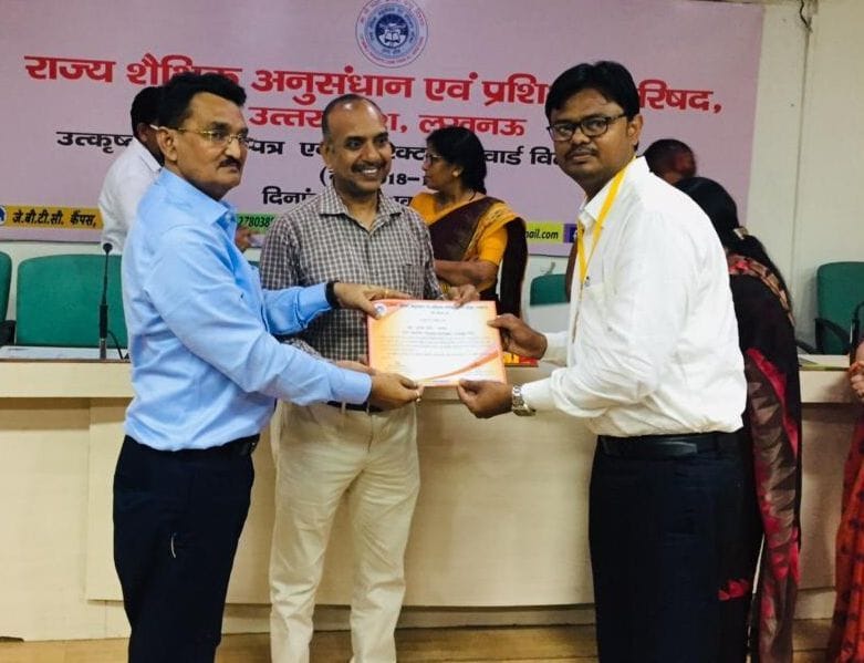 Teacher Manish Verma honored on e-course development