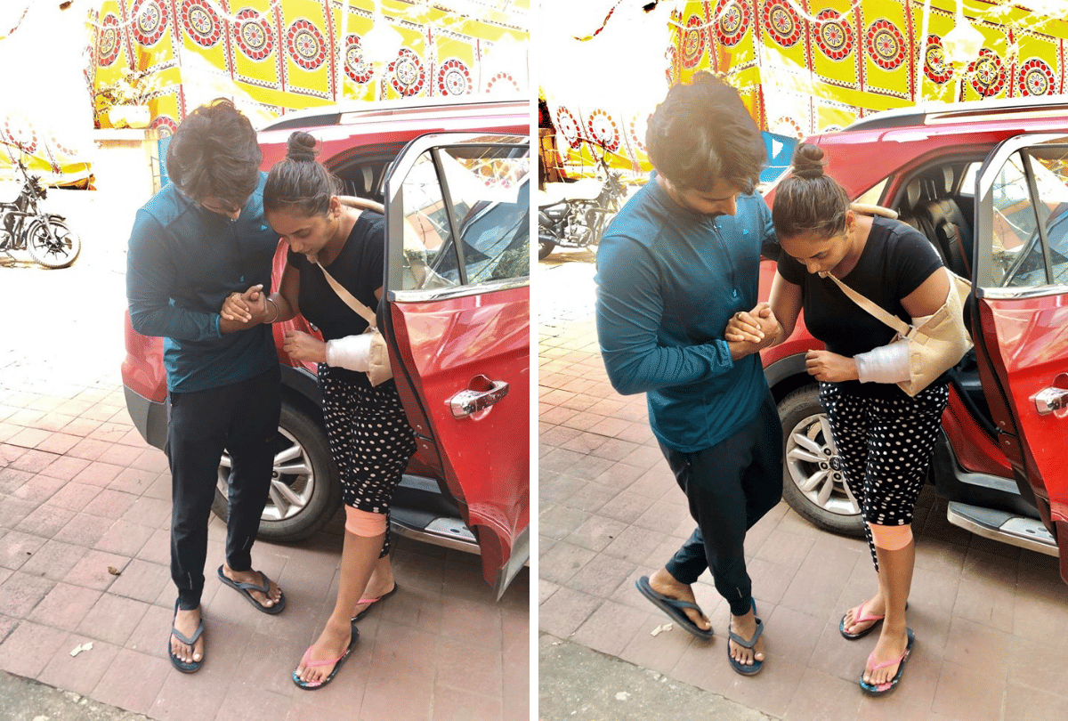 bhojpuri actress rani chatterjee car accident in mumbai
