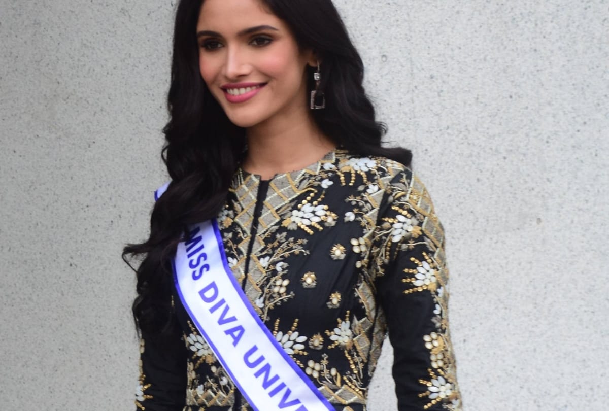 miss diva universe 2019 vartika singh reached in lucknow