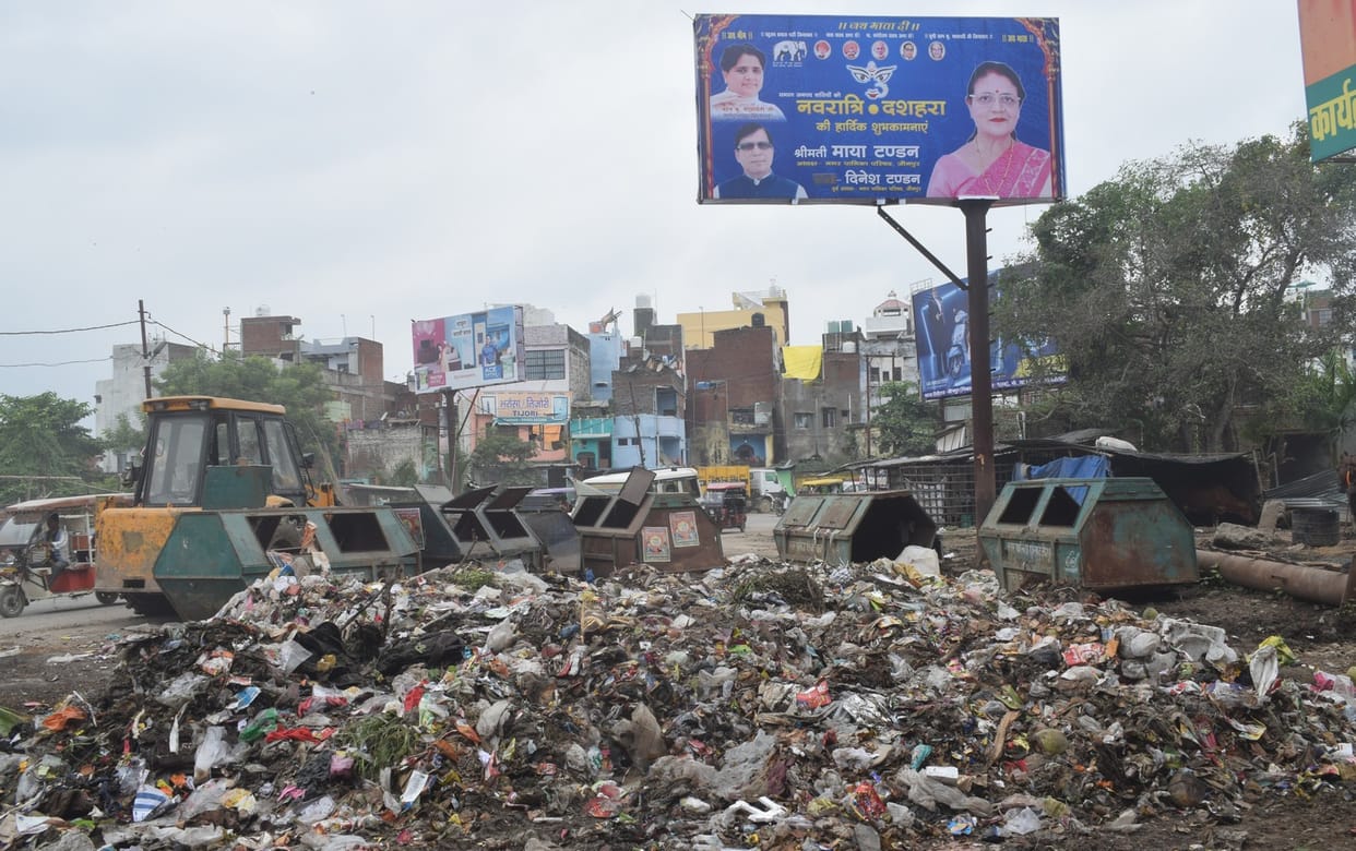 The city could not be clean even on Gandhi Jayanti