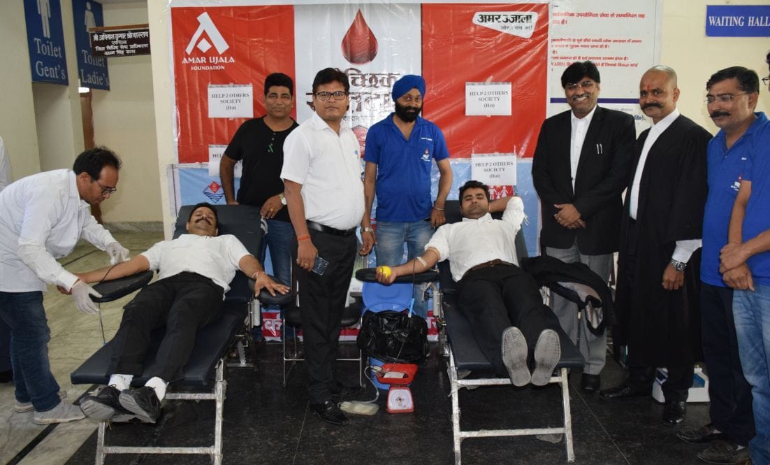 35 donors donated voluntary blood on Blood Donation Day