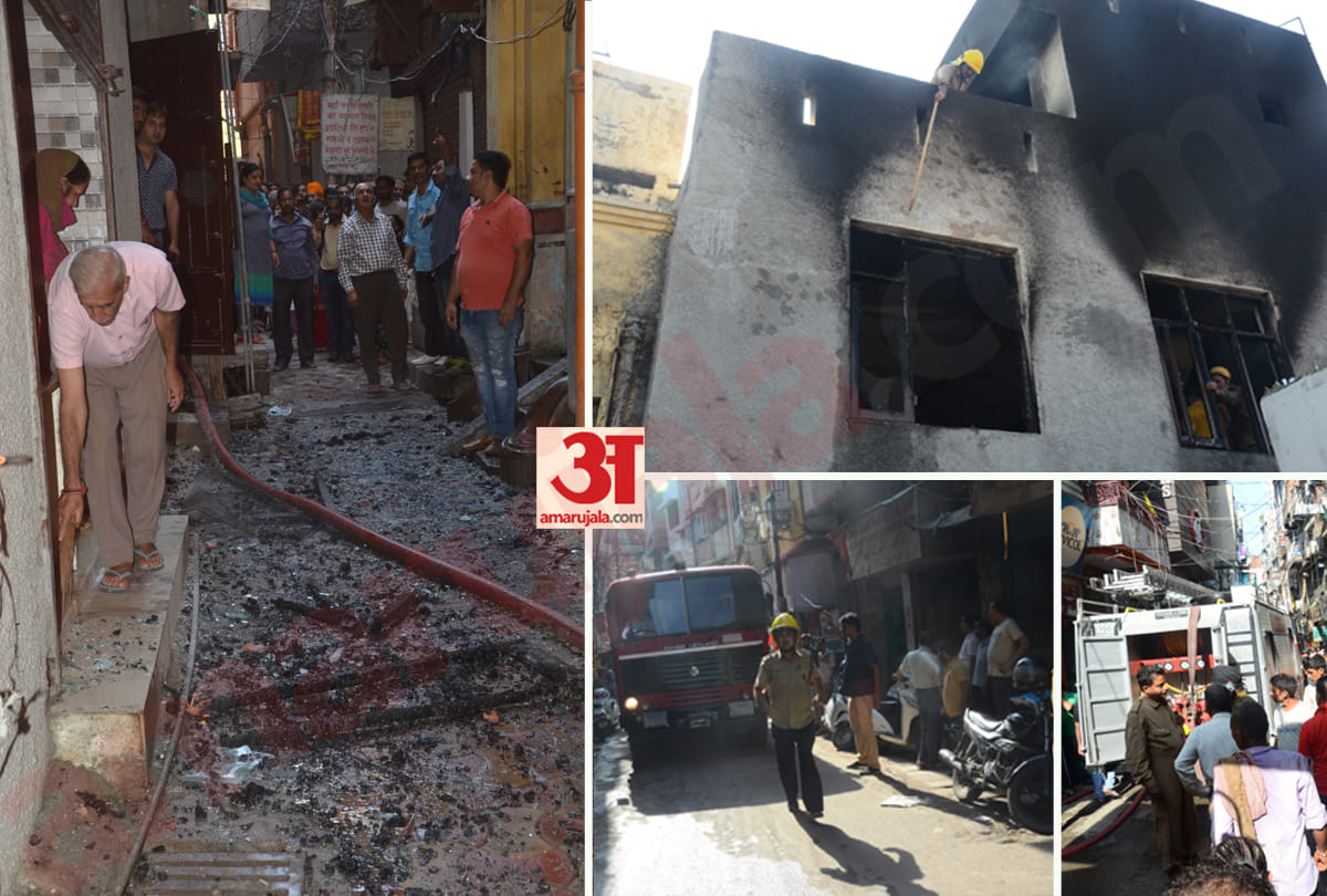 fire in jammu city in godown of hardware shop and in a garage, fire brigade controlled