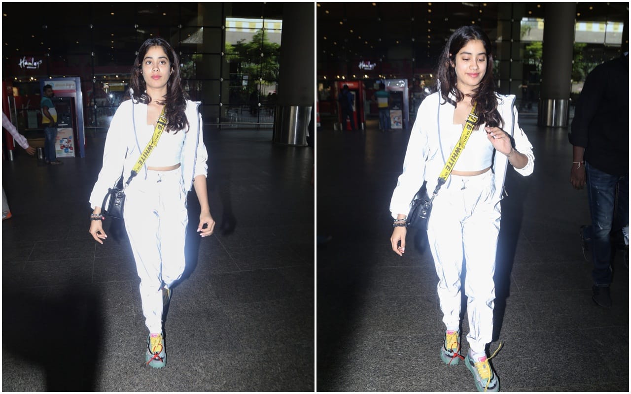 Janhvi Kapoor ask to paparazzi to turn off camera and than she helps a poor girl