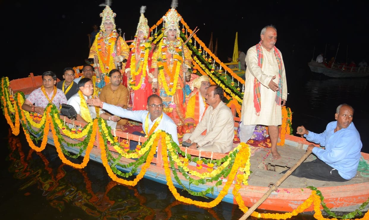 ram leela mahotsava me leela ka manchan