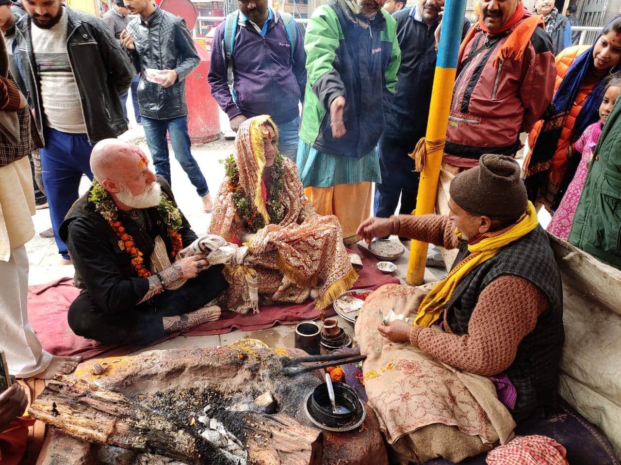 Australian couple hindu marriage in Badrinath