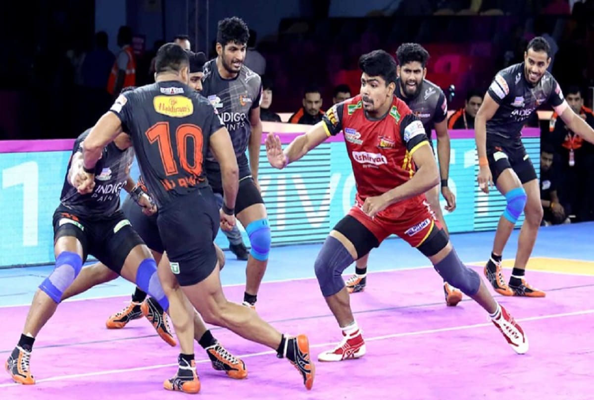 Pro kabaddi league u mumba enters play defeated patna bengaluru beat haryana