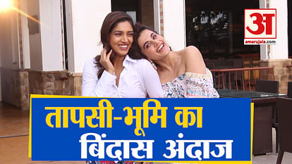 Tapssee Pannu And Bhumi Pednekar Promoting Film Saand Ki Aankh