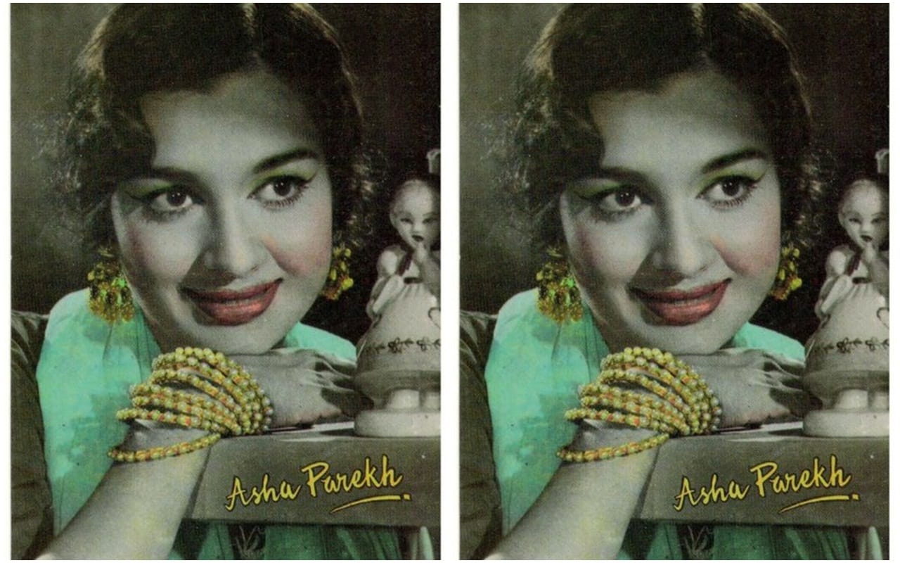 Throwback Thursday Madhubala Meena Kumari Waheeda Rehman AshaParekh postcard picture