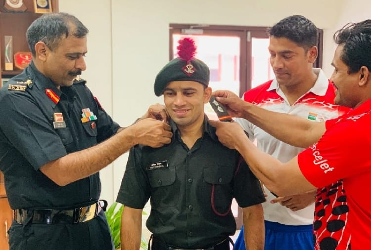 Boxer Amit Panghal Promotion After winning the silver medal in the Commonwealth