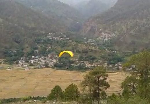 Paragliding trial started in Bageshwar