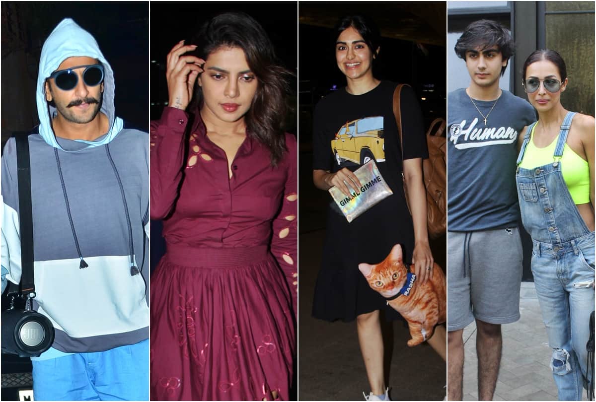 Bollywood celebs Spotted Amitabh Hrithik kartik Alia malaika Priyanka Chopra Ranveer Adah Himesh