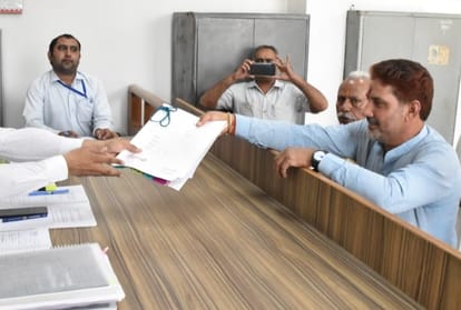 haryana assembly elections, photos of filing nomination papers