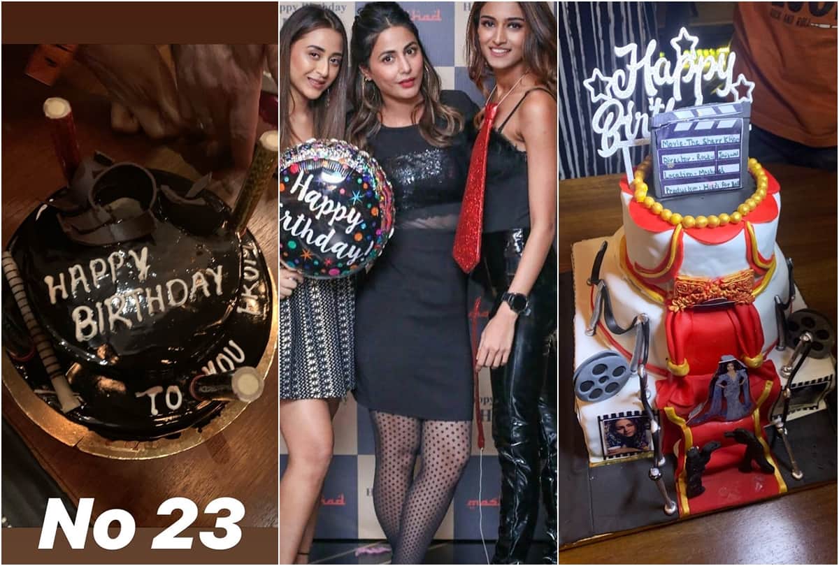 Hina Khan birthday bash inside party Photos Video are Viral on instagram twitter facebook