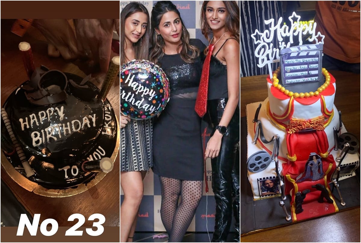 Hina Khan birthday bash inside party Photos Video are Viral on instagram twitter facebook
