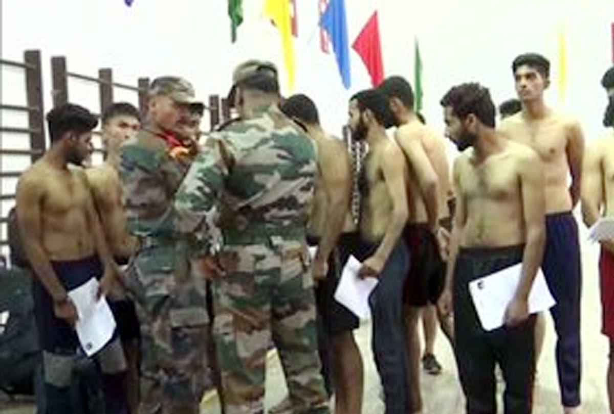 Indian Army holds recruitment rally in Srinagar Jammu and Kashmir