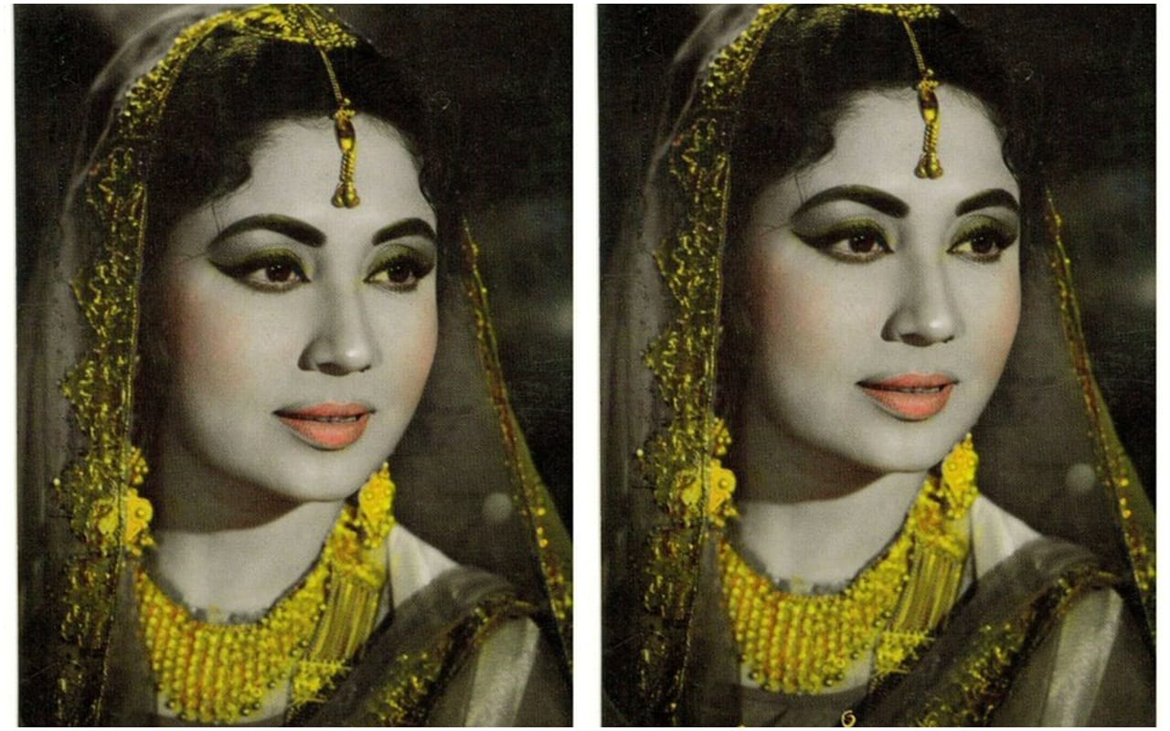 Throwback Thursday Madhubala Meena Kumari Waheeda Rehman AshaParekh postcard picture