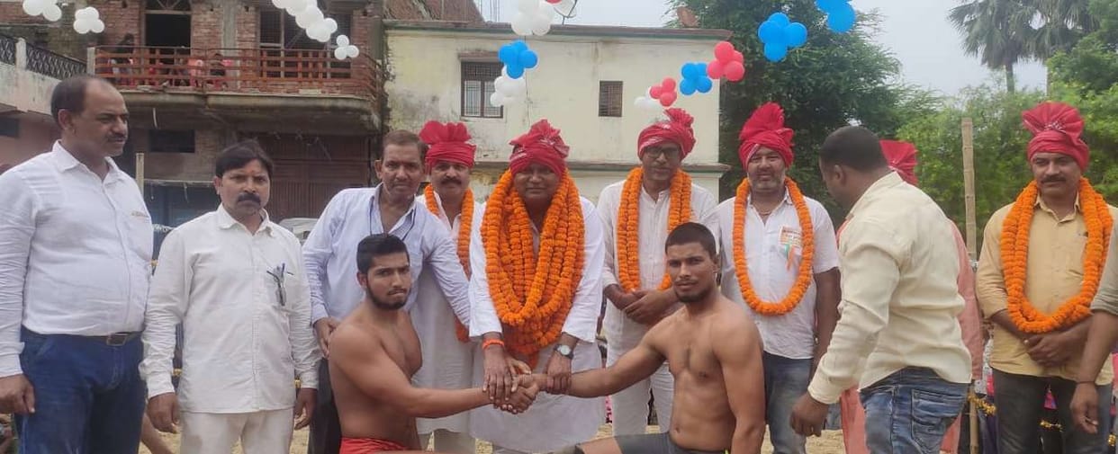 Dinesh and Ramesh were victorious in prize wrestling