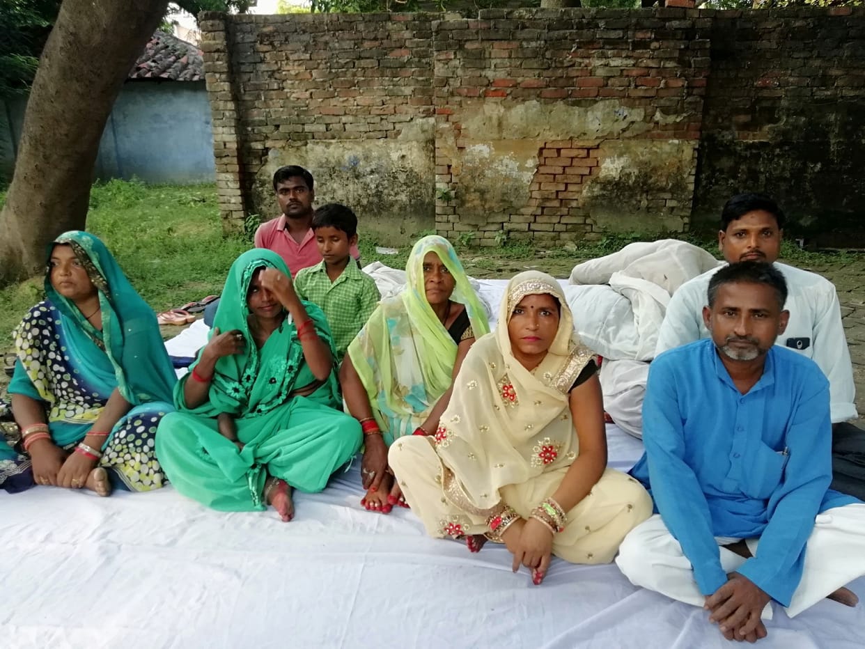 District Panchayat member started hunger strike