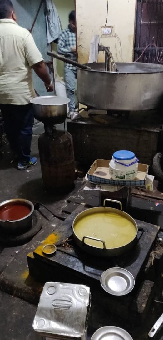 50 kg Sweets destroyed on the spot