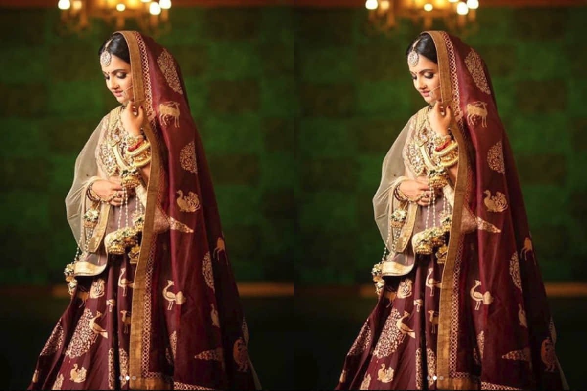 gopi bahu aka giaa manek looks beautiful in bridal lehenga by Reynu Taandon Couture Collection