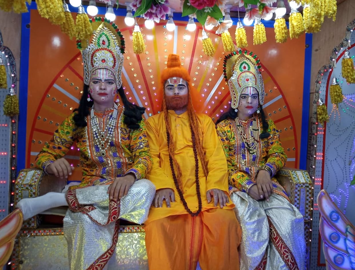Ramleela in mainpuri,. god rama