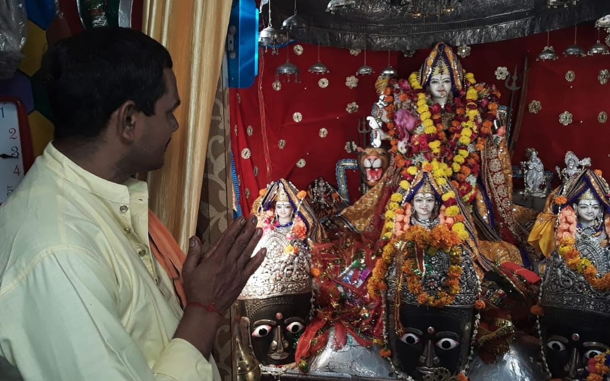 Sharadiya Navratri worshiping Goddess Katyayani on the sixth day