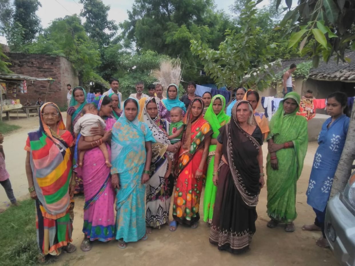 Women angry over not getting food grains