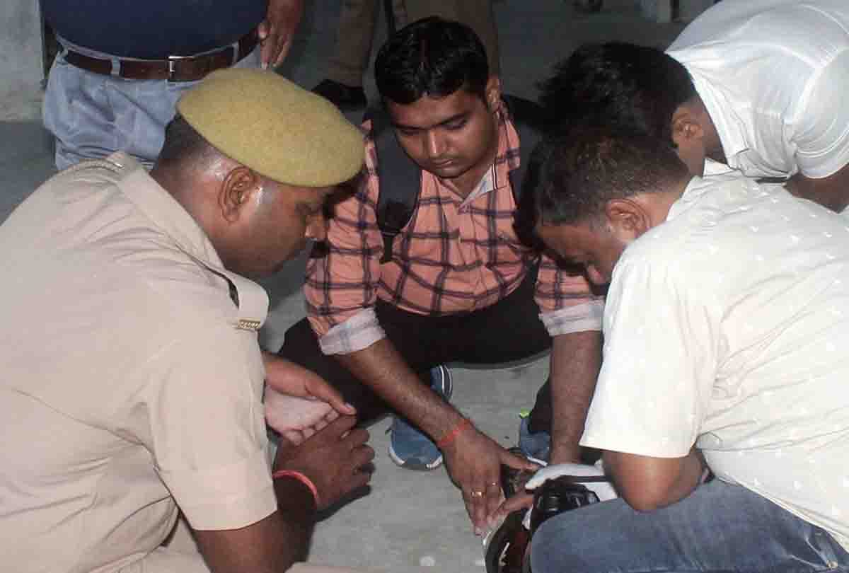 Degree college operator's face was severely cut when he missed the gun target