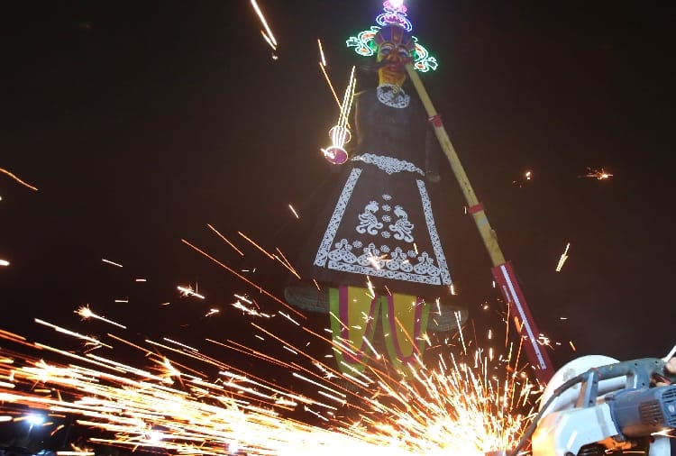 Dussehra 2019, World's Tallest Ravana Stands in Chandigarh