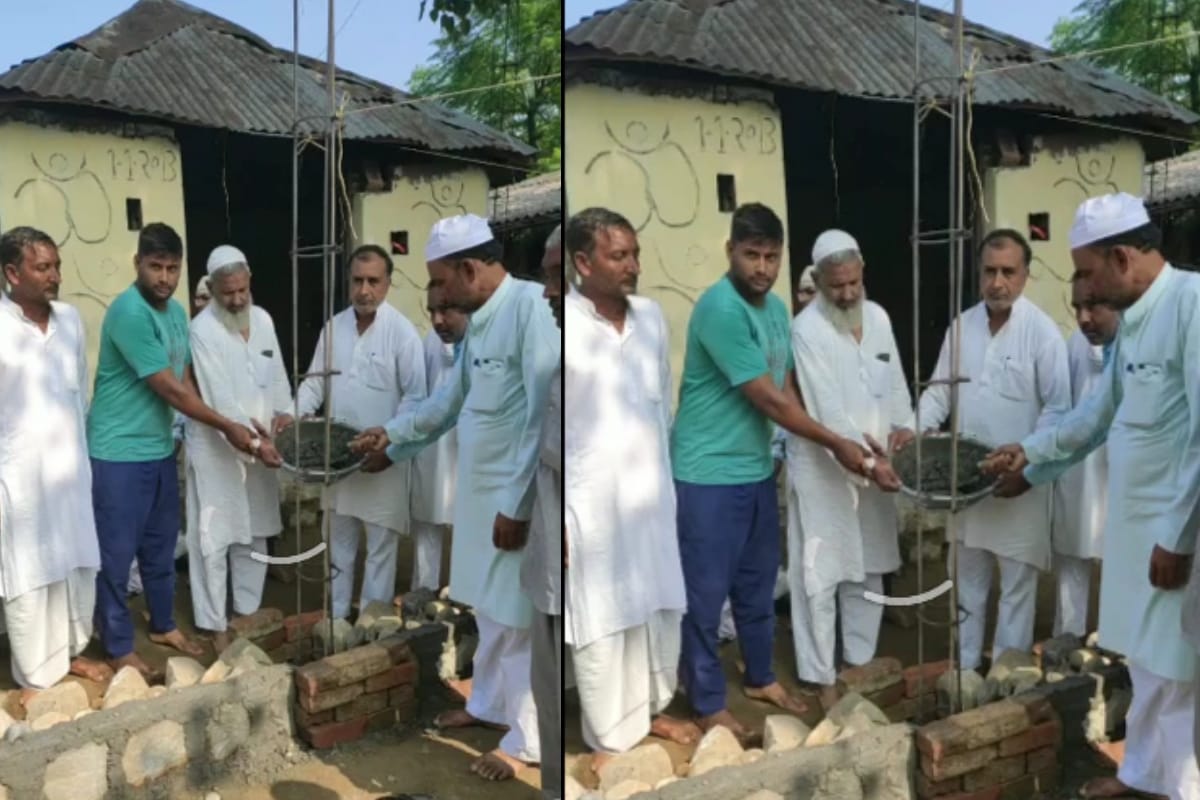 Muslims came forward and started the construction of the unfinished temple