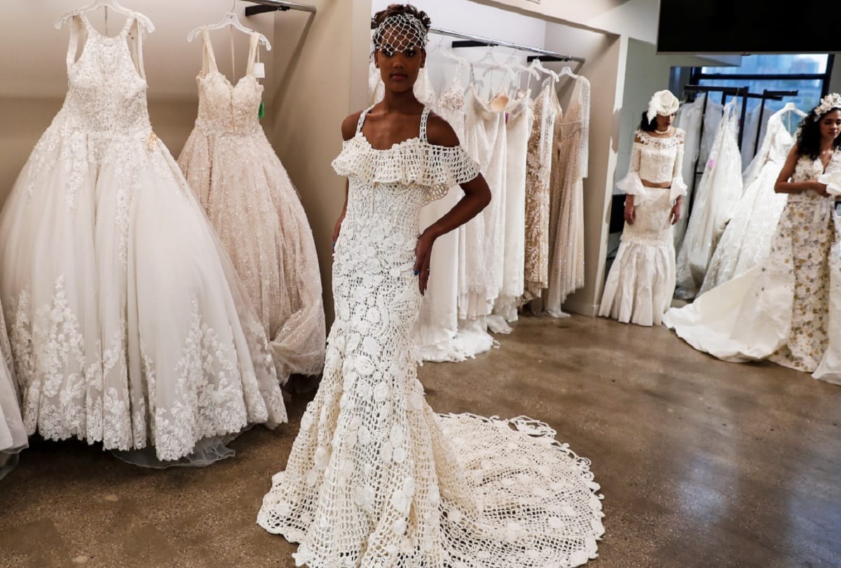 South Carolina woman Mimoza Haska wins Toilet Paper Wedding Dress Challenge