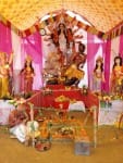 13- जलालपुर के रेहटी गांव में स्थापित मां दुर्गा जी का पंण्डाल।