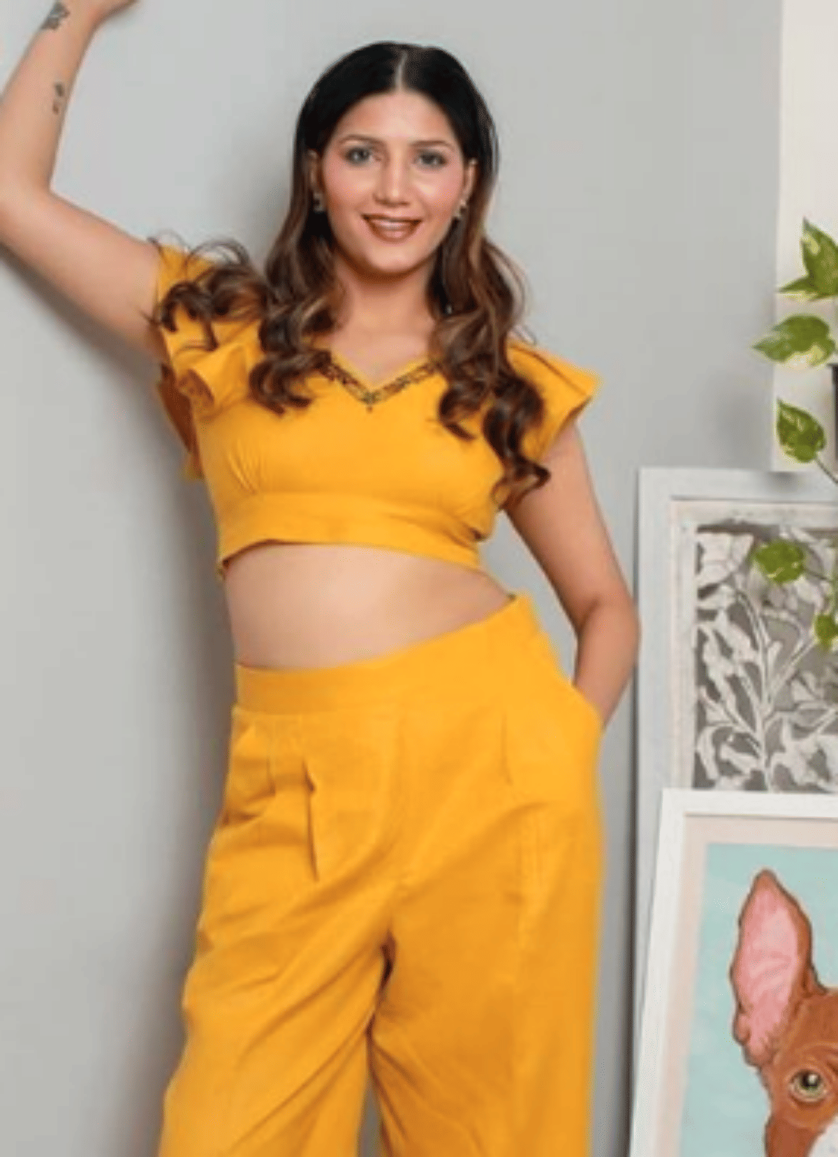 Sapna Choudhary Transformation Look New Picture Top and Shorts