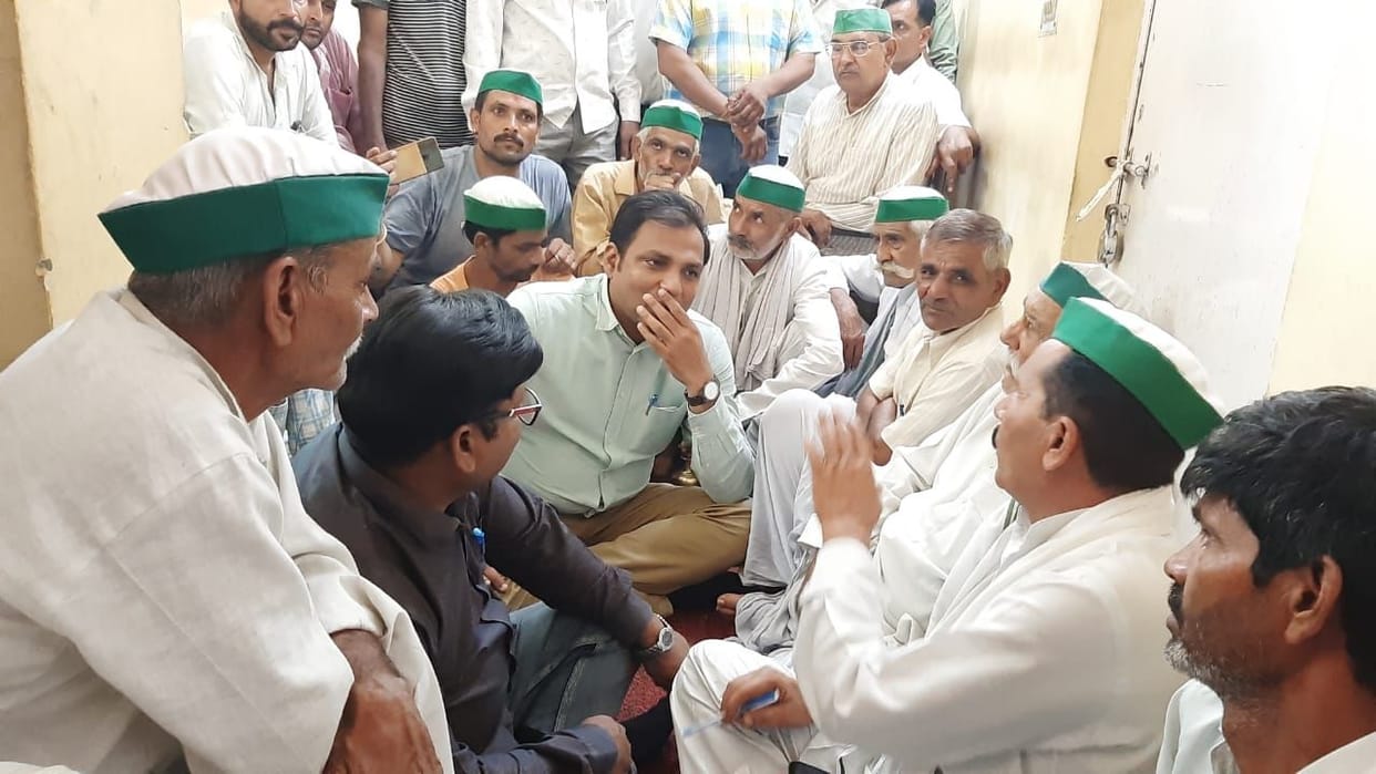 Dharna of BKU on Exen offive