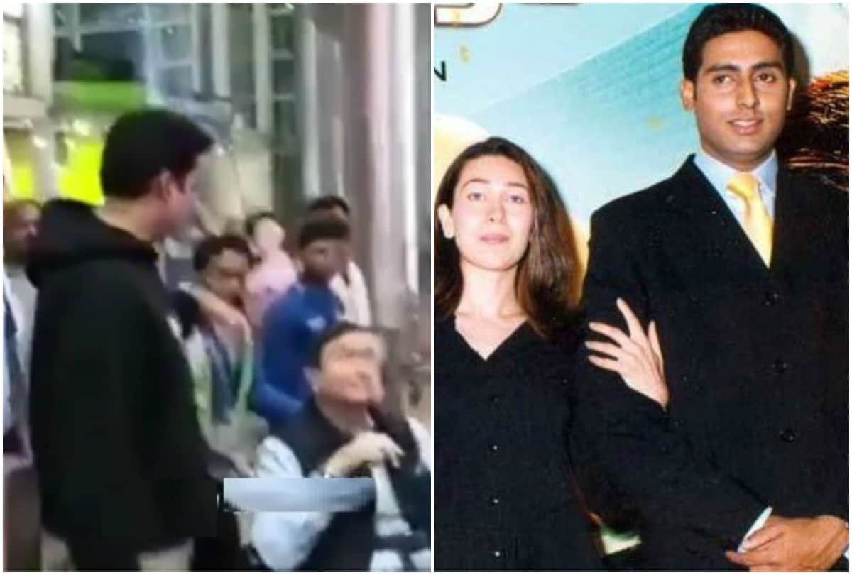 Abhishek Bachchan take care of his Ex Fiancee Karisma Kapoor Father Randhir Kapoor at Jaipur Airport