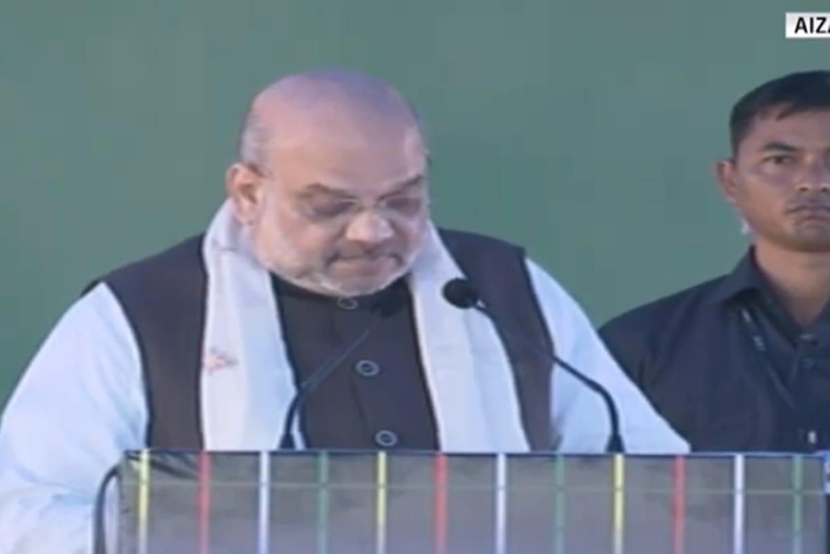 live Amit Shah says we will be able to bring broad gauge railway line to Aizwal by 2021