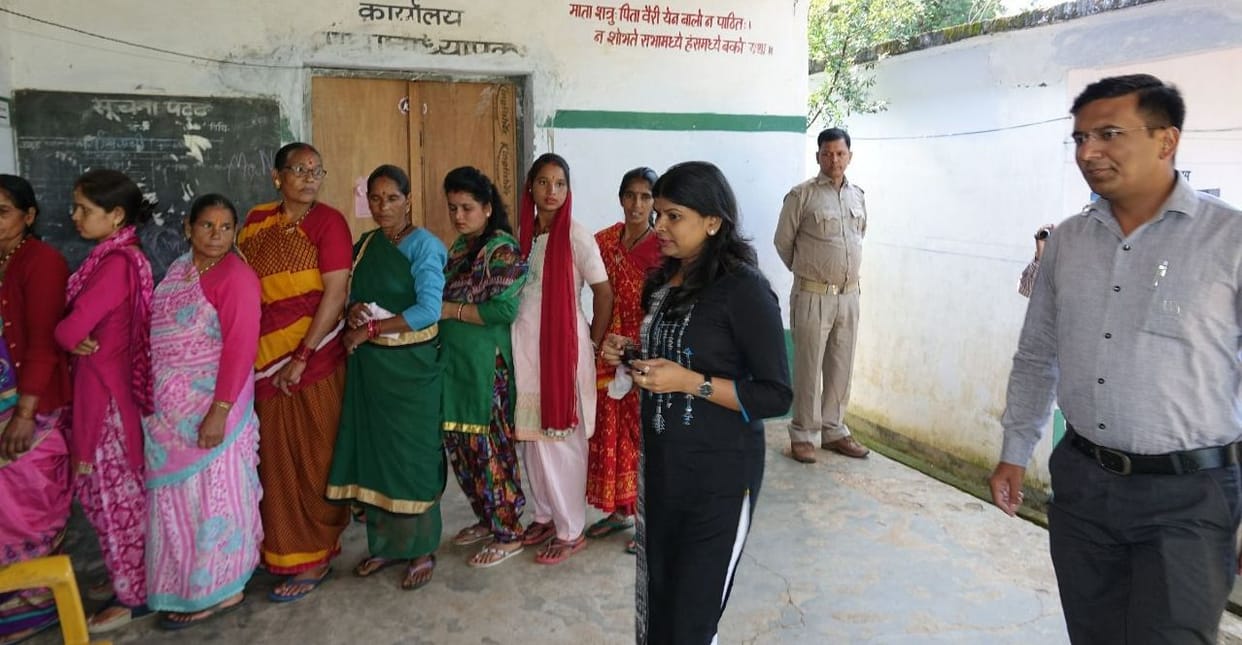 DM visited the polling booths